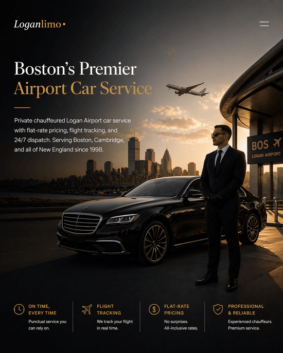 Logan Airport car service luxury vehicle Boston MA